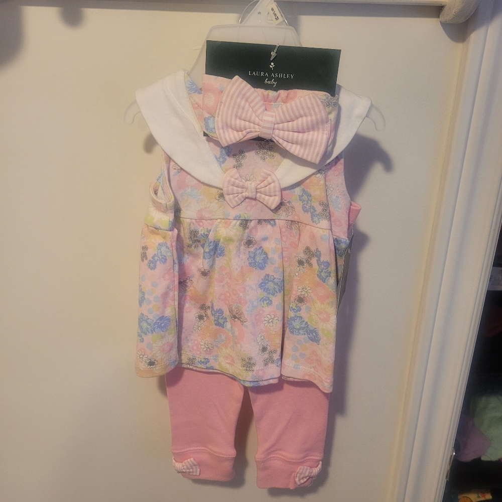 6-9M Laura Ashley Baby 3 piece set